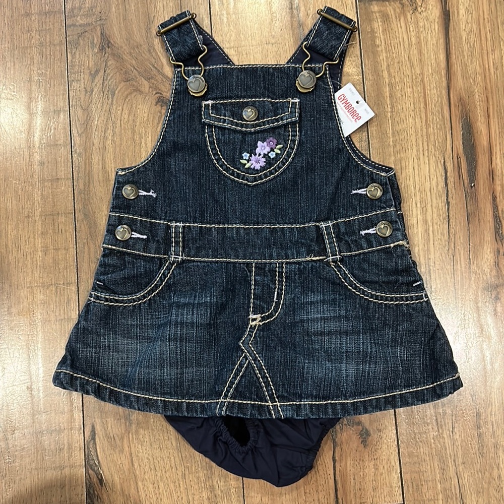 Gymboree NWT Cowgirl at Heart denim dress 3-6 months